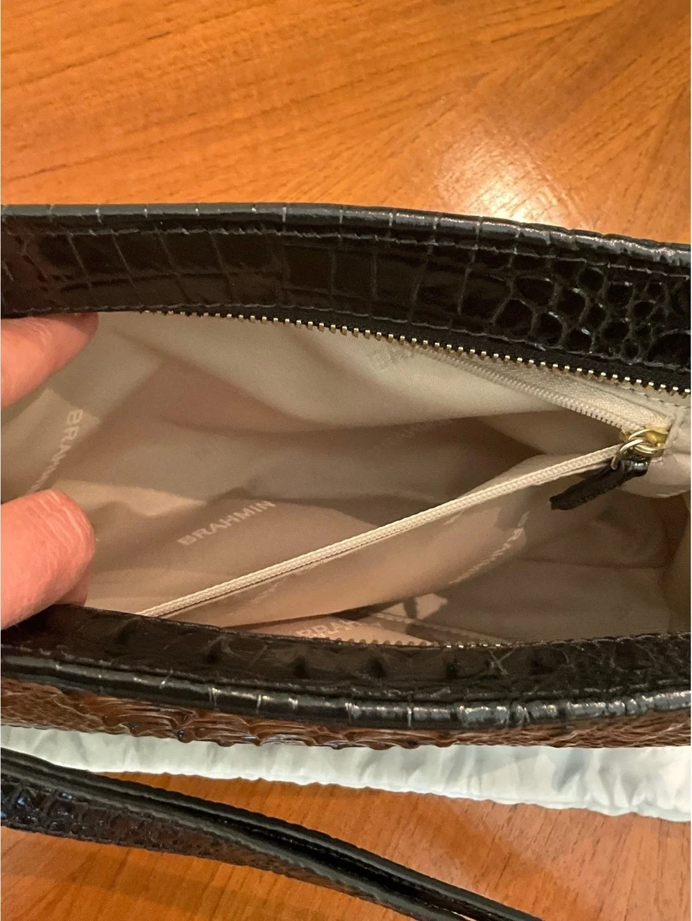 Brahmin Hillary Classic Black Melbourne Leather